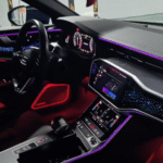 Auto Decorative Ambient Light Car Saddle LED Atmosphere Lamp Interior Luminous Trim for Audi A7 C8 2012-2018