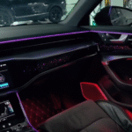 Auto Decorative Ambient Light Car Saddle LED Atmosphere Lamp Interior Luminous Trim for Audi A7 C8 2012-2018