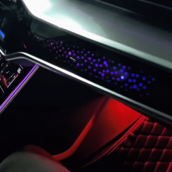 Auto Decorative Ambient Light Car Saddle LED Atmosphere Lamp Interior Luminous Trim for Audi A7 C8 2012-2018