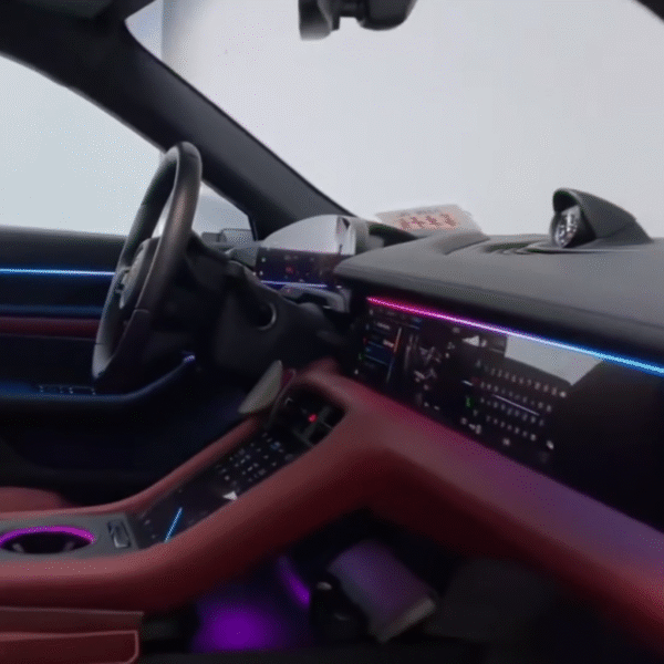Direct Selling for Porsche Taycan (2019-2024) Interior Auto Lighting Upgrade Colorful Ambient Light Illumination