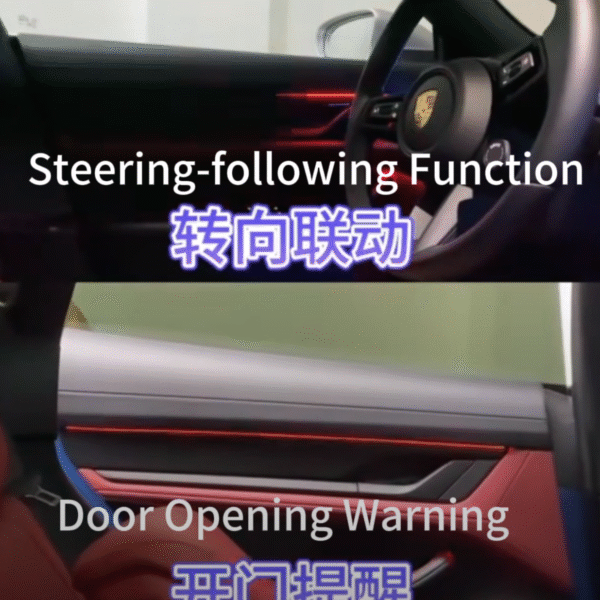 Direct Selling for Porsche Taycan (2019-2024) Interior Auto Lighting Upgrade Colorful Ambient Light Illumination