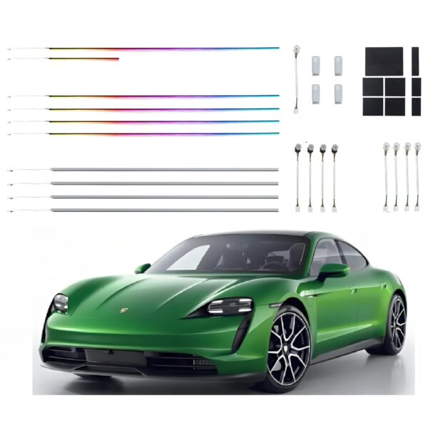 Direct Selling for Porsche Taycan (2019-2024) Interior Auto Lighting Upgrade Colorful Ambient Light Illumination
