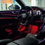 Auto Decorative Ambient Light Car Saddle LED Atmosphere Lamp Interior Luminous Trim for Audi A7 C8 2012-2018